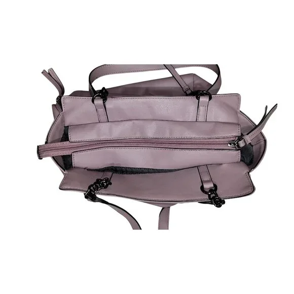 Simply Vera Wang Cara Tote Bag Handbag Purse - Elderberry - Picture 4 of 7